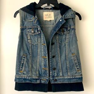 Tread & Supply Jean Vest Hoodie